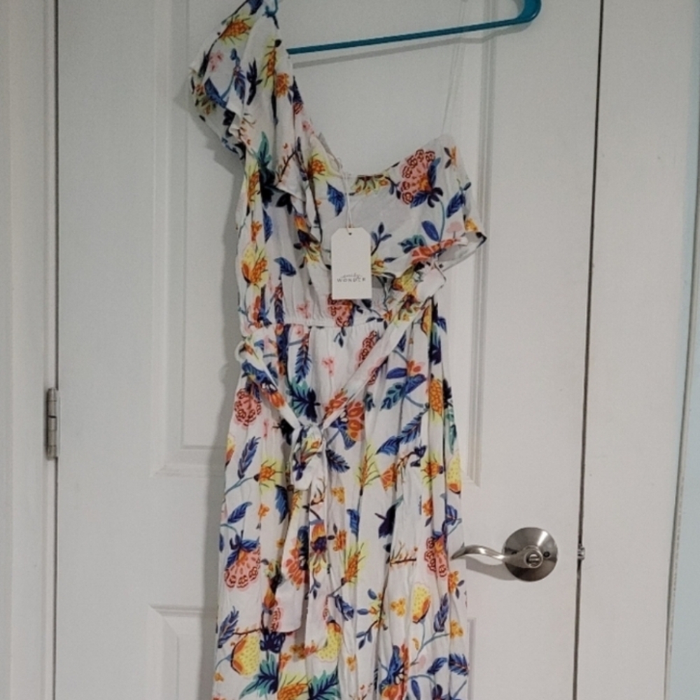 Floral Maxi Dress with Ruffle Sleeve